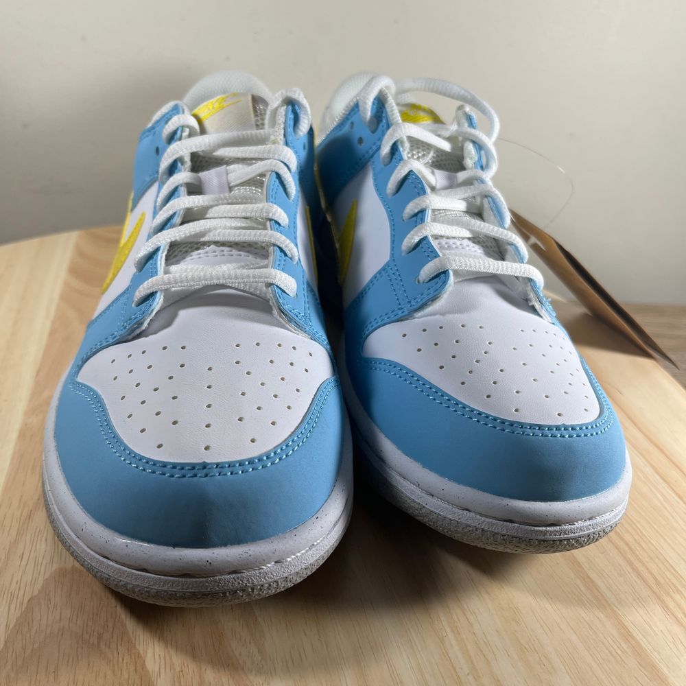 Nike Dunk Low GS Homer Simpson Mens 6.5y Shoes Blue Athletic Casual Sneakers - Picture 2 of 11